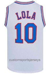 #10 Lola Bunny Space Moive Jersey White/Black/Blue/Red Basketball Jerseys XS-6XL