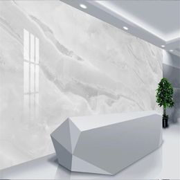 Custom 3d wallpapers New Chinese Marble Pattern Marble Company Enterprise Background Wall