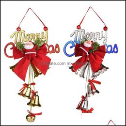 Decorations Festive Party Supplies Home & Gardenchristmas Tree Ornaments Santa Claus Bells Xmas Gift Merry Christmas Pendant Drop Delivery 2