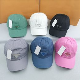 Baseball Cap Simple Hat Peaked Caps Designer Hats Mens Embroidery Triangle Mark Womens Casquette Luxury Bonnet Beanie Habbly