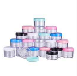 10g 15g 20g Jar Cosmetic Sample Bottle Empty Container Clear Plastic Pot Jars Makeup Containers for Face Cream Lip Balm Eye Shadow Packing