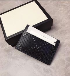 625564 leather Card Holders woman mini wallet Designer luxury black wallet Mini Bank Card Holder Small Slim Wallet Wtih Box298H