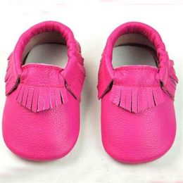 newborn Baby Girl Boy Shoes Genuine Leather Soft Sole Kids First Walkers Shoes Anti-Slip Comfortable toddler infant shoes 210326