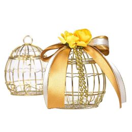 Mini Vintage Hollow Birdcage Candy Chocolate Box Baby Shower Favor Gift Boxes New For Guests Wedding Party Birthday Souvenir