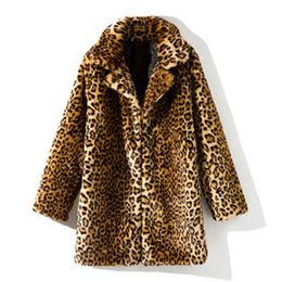 Women's Fur Faux Fur New Women's Faux Fur Coats Leopard Imitation Mink Long Coat Female Fur Overcoat Turndown collar Vintage Ladies Fur Jackets HKD230727