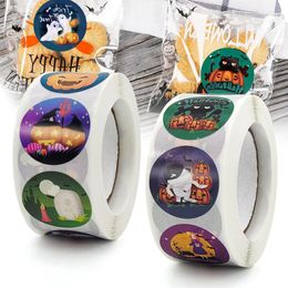 Wall Stickers Ly Halloween Roll Colourful 500-Count Round Seals For Cards Gift Envelopes Box