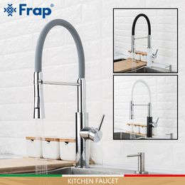 Kitchen Faucets FRAP Pull Out Water Taps Cold And Sink Faucet 2 Function Spout Mixer Grifo Cocina