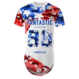 YOUTHUP T-shirt Men 3D Printed Baseball Team Round Hem Tshirt Male T Shirt Fashion Hip Top Streetwear Long Line Shirts 210716