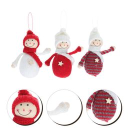 Tapestries 3Pcs Decorative Mini Girl Doll Hanging Decor Christmas Tree For Home