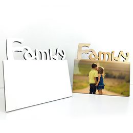 Blank Sublimation Frames Wooden Thermal Transfer Phase Plate MOM DAD Family Frame Mothers Day Festival Personalised Gift w-00750