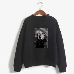 Tokyo Ghoul Hoodie Fashion Anime Long Sleeve Loose Winter Sweatshirt Unisex Clothes Y0803