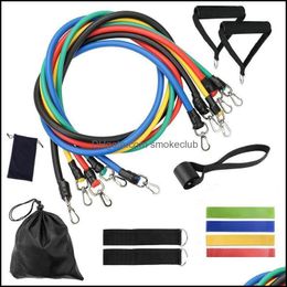 Resistance Equipments Supplies Sports & Outdoorsresistance Bands Fitness Equipment Aessories Set 11-17Pcs Kit Exercise Elastics For Training