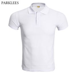 Fashion Pink Short Sleeve Polo Shirt Men Summer Solid Color Work Polo Homme Slim Fit Breathable Polos Para Hombre 210522