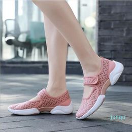 Hot Sales-Dress Shoes Large Size Women's Breathable Soft Bottom Mesh Mother Light Sports Casual Spring And Summer Ladies Single