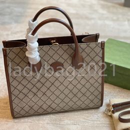 2021 Luxury Designers Lady Fashion Handbags Totes Wallet Diamond Lattice Letter Shopping Bags Armpit Bag Open Interior Zipper Pocket Genuine Leather Canvas PU Tote