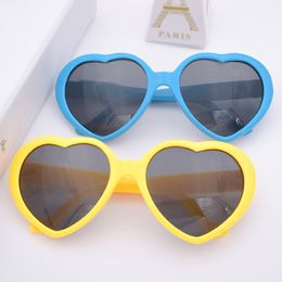 Sun Glasses Peach Heart Sunglasses eyewear Kids Adults Children Women Men Heart-shaped Glasses for Beach