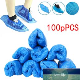 100 Pack/50 Pairs shoe Covers Disposable Waterproof Rain Shoe & Boot Covers Slip-resistant Rubber Rain Boot Overshoes Covers Factory price expert design Quality