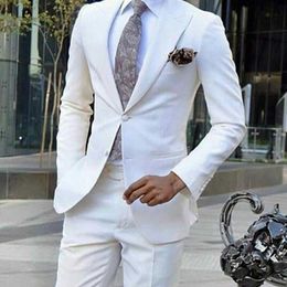 Traje Blanco De Boda Para Hombre Diseño Oferta Online | DHgate.com