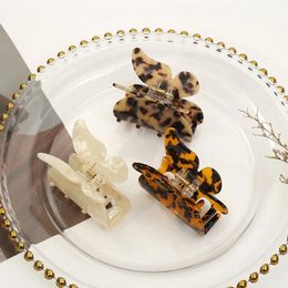 Butterfly Leopard Hair Claw Clips Barrette Clamp Acrylic Ponytail Hair Hairpin Hair Styling Accessories For Women