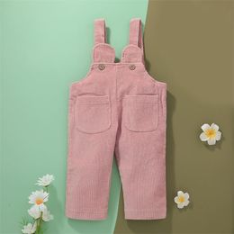 Girls Clothes Spring Summer Corduroy Overalls For Children Jumpsuit Girl Pants Kid Kids 210528