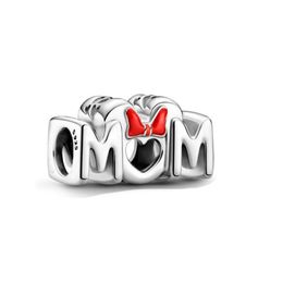 2021 mothers day 925 sterling silver Jewellery mouse bow mum charm 799363c01 fit european style bracelets necklaces diy gfit to mom