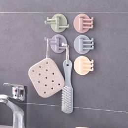 Hooks & Rails Swivel Hook Household ABS Waterproof Wall-Mounted Suction Heavy Load Rack Cup Sucker For Kitchen Bathroom