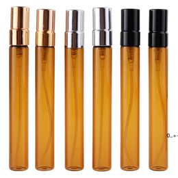 10ml brown glass spray bottle travel portable makeup water bottle RRF11287