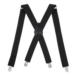 4 Clips Men Women Shirt Stay 35cm Pants Trouser X Back Braces Lock Clamp Leather Elastic Alloy Head Adjustable Strap Suspenders