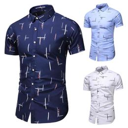 Men Summer Plus Size Printed casual Short sleeve shirts male Slim fit Hawaiian vacation Beach shirt camisa masculina 6XL 7XL 210721