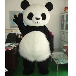 Mascot CostumesPanda Mascot Costume Chinese Suit Advertising Party Game Dress Outfit Carnival Xmas Easter Adults Size Halloween Xmas Ad