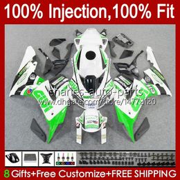 OEM Bodys Kit For HONDA CBR 1000 CC RR 1000RR 2006-2007 White green Bodywork 59No.129 CBR1000-RR 1000CC 2006 2007 CBR1000 RR CBR1000RR 06 07 Injection mold Fairings