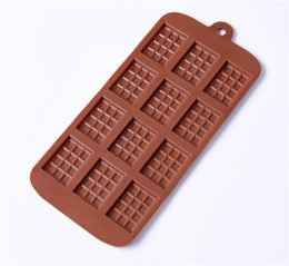 Baking Moulds Silicone Mould 12 Even Chocolate Fondant DIY Candy Bar Mould Cake Decoration Tools Kitchen Accessories