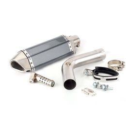 Motorcycle Modifed Exhaust Middle with Link Pipe Connect Tube Pipe Round 51mm Muffler Slip On For Kawasaki Versys 1000 KLZ1000 2019-2020