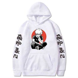 My Hero Academia Anime Hoodies Bakugou Katsuki Printed Sweatshirts Men Women Harajuku Streetwear Fleece Hooded Pullovers Y211122