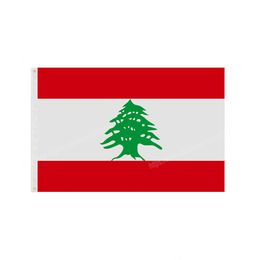 Lebanon Flags National Polyester Banner Flying 90 x 150cm 3 * 5ft Flag All Over The World Worldwide Outdoor can be Customized