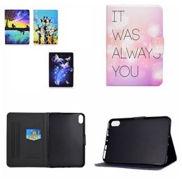 41designs Print Leather Wallet Cases For Ipad 11 2021 10.2 10.5 Air Air2 5 6 7 8 9 9.7 Tablet Fashion Flower Heart Shockproof Butterfly Animal ID Card Slot Holder Flip Cover