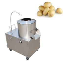 Heavy Duty Commercial Potato Peeling Washing Machine Automatic Potato Peeler Washer Peeler Cleaning Machine 1500W Electric Peelers