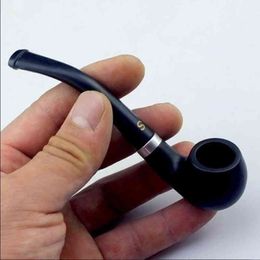 2022 табак для сигарных труб Сигаренные трубы сигареты старинные деревянные прочные табачные черные курительные трубы