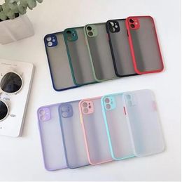 Matte Phone Cases for iPhone 14 13 12 11 XS MAX XR Clear Transparent Hard Case Shockproof Armour Cover