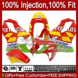 Yellow red Motorcycle OEM Bodywork For HONDA CBR600FS CBR 600 F4 FS CC 600F4 Body 54No.161 CBR600F4 99 00 CBR600 F4 1999 2000 600CC 1999-2000 Injection Mould Fairing