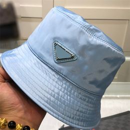 Men Women Designer Bucket Hat Fashion Summer Triangle Caps Hats Mens Outdoor Fitted Fedora Hat Nylon Casquette Baseball Cap 2021