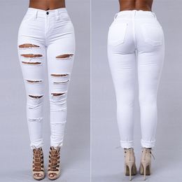 Jeans Ajustados Blancos Mujeres Oferta Online | DHgate.com