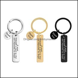 gold graduation ring UK - Key Rings Jewelry Stainless Steel Lettering Thank You For Teacher Graduation Gift It Take A Big Heart Sier Gold Black Car Keychains Teachers