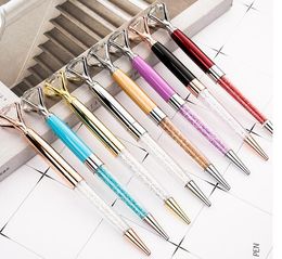 Colourful Diamond Pen Big Crystal Pen Diamond Ballpoint Pens Stationery Ballpen Oily Rotate Twisty Black Refill Office