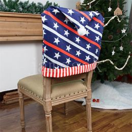 Party Supplies Chair Covers Independence Day Chairs Cover Decoration Slipcovers For Room Dining Decor Festive dd183