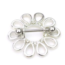 YYJFF D0660 Clear Colours Nipple Ring