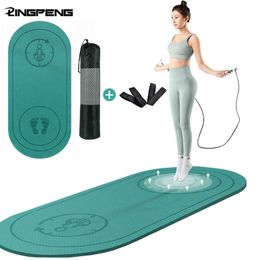 TPE Thick 8mm Non-slip Yoga Mat High Jump High-density Sound Insulation and Shock Absorption Training Mute Exercise 210624