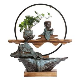 Decorative Objects & Figurines Water Decoration Home Accessories Chinese Style Living Room Office Zen Backflow Incense Fountain