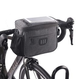 Fashion Bicycle Front Basket Top Frame Handlebar Bag Outdoor Waterproof Multifunction Portable Shoulder Bag Bike Accessories