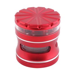 63mm 4 Layers Herb Grinder other smoking accessories Cali Crusher Tobacco Herbs Aluminium alloy Grinders Cigarette Machine Scraper with Gift Box